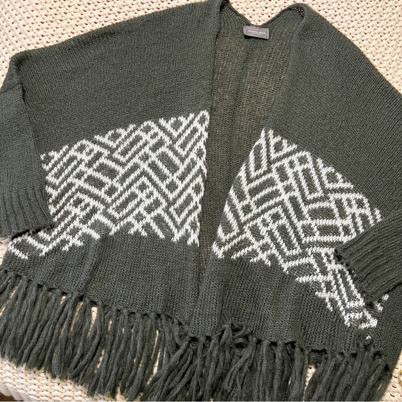 Wooden Ships Fringe Cardigan Sweater M/L - Picture 2 of 8